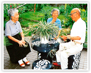 上白根園での生活